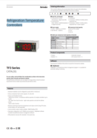 TF3 SERIES: REFRIGERATION TEMPERATURE CONTROLLERS